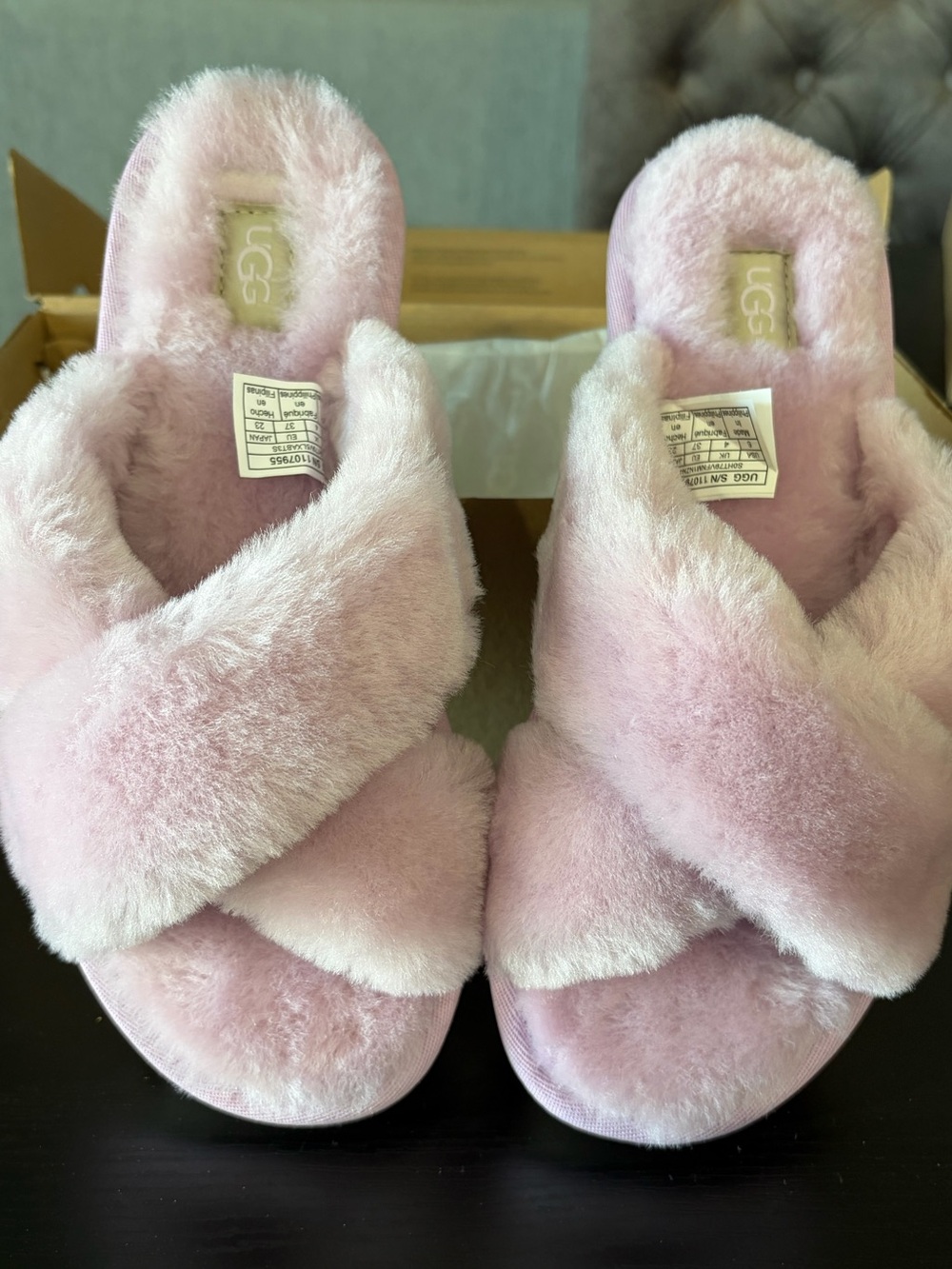 UGG Fuzzy Pink shoes